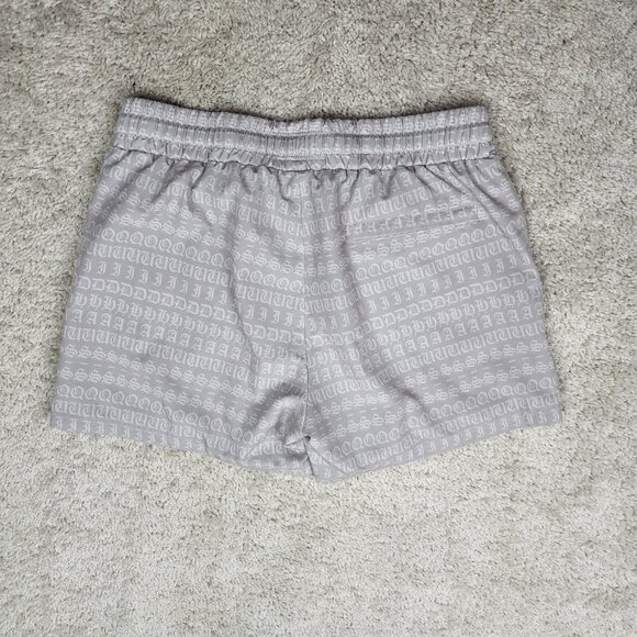 Squidhaus Shorts Size Medium Silver All Over Print Elastic Drawstring Lined M US - Picture 4 of 6